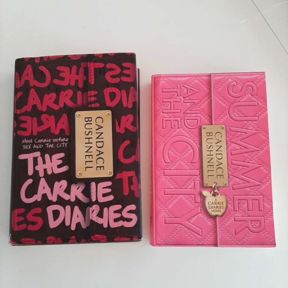 2 books Sex and the City series Carrie Diaries Candace Bushnell
